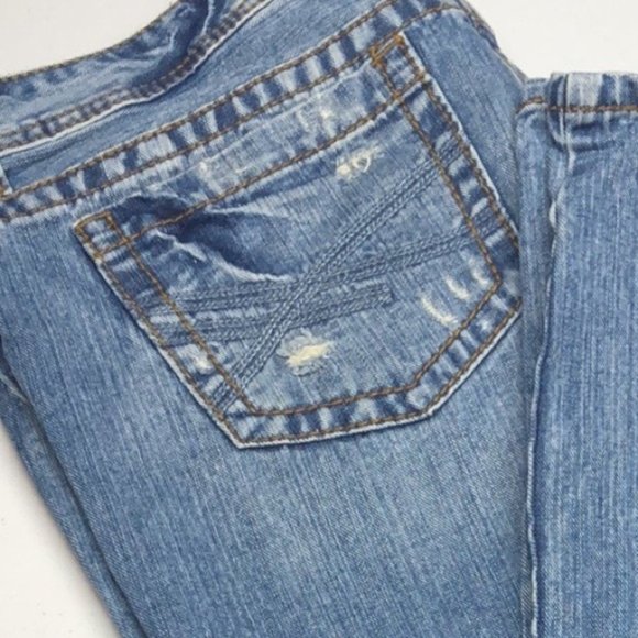 LIKE NEW VINTAGE AEROPOSTALE BAYLA SKINNY JEANS 12/31x30 100% COTTON 🦋 - Picture 12 of 14